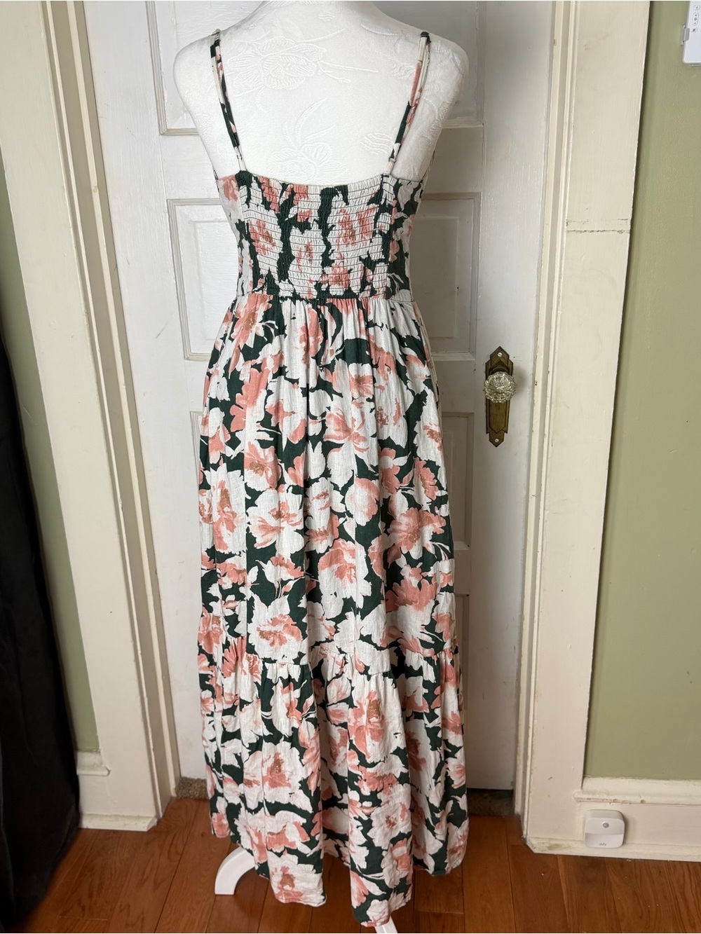 Abercrombie & Fitch Linen Blend Floral Maxi Dress - Picture 5 of 10